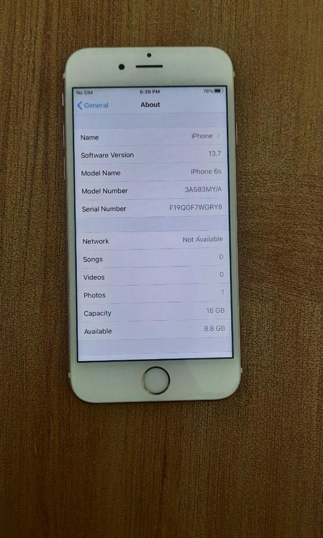 Iphone 6s 16gb Myset Sim Card Rosak Mobile Phones Tablets Iphone Iphone 6 Series On Carousell