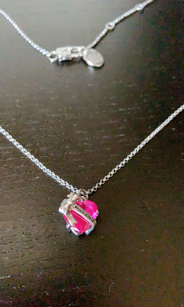 Juicy couture sales pink heart necklace