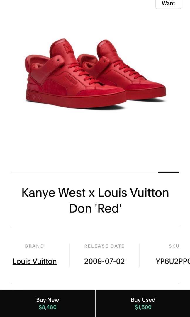 Gå ud Tilmeld abort Kanye West x Louis Vuitton Don 'Red', Men's Fashion, Footwear, Sneakers on  Carousell