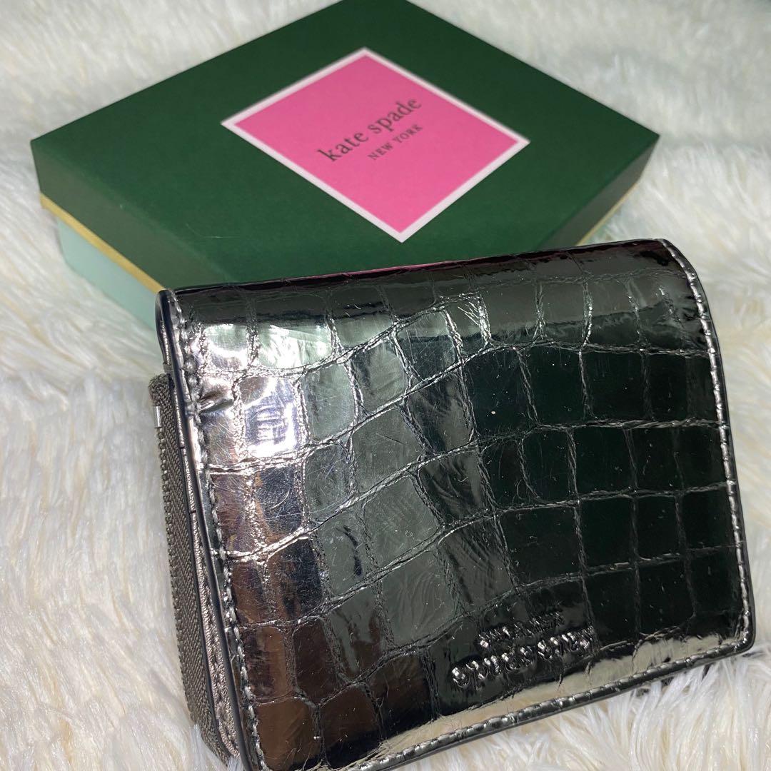 Kate spade croc discount wallet