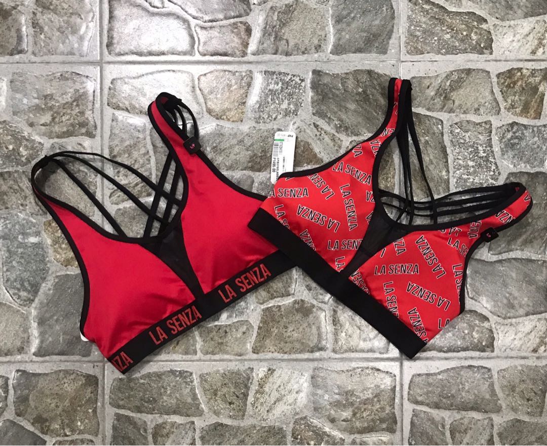 La Senza Sports Bra Bundle Sale Red, Men's Fashion, Activewear on Carousell