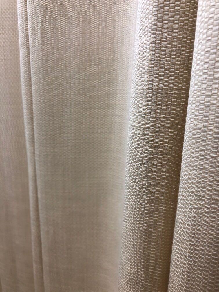 Langsir Sliding Door Cream To Let Go Home Furniture Home Decor On Carousell