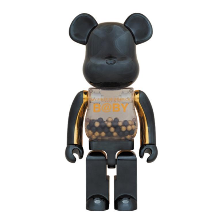 Medicom Toy Bearbrick x Innersect My First Baby 1000% Black & Gold 