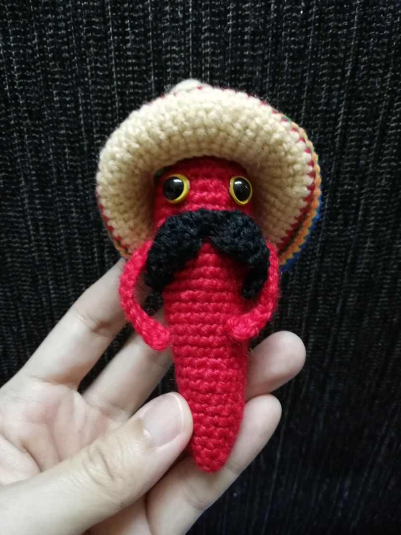 Mexican Chilli Amigurumi/crochet, Hobbies & Toys, Stationery & Craft