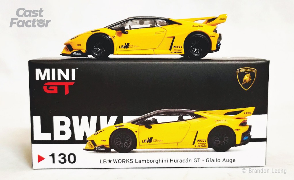 Mini GT #130 LB Works Lamborghini Huracán GT Giallo Auge(Yellow ...