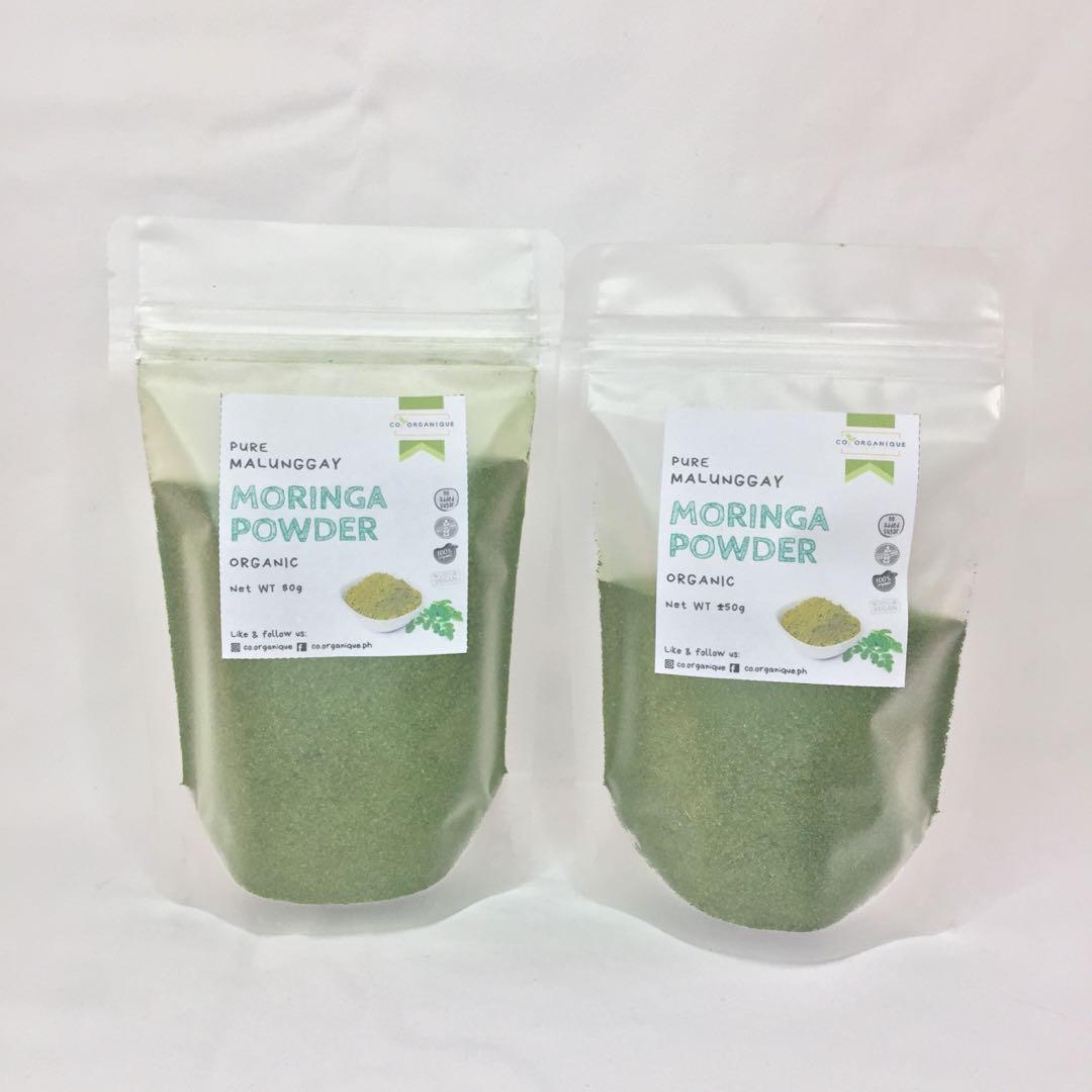 Moringa/Malunggay Powder (PURE) (Category: Health Food, Drinks & Tonics) located in Santa Rosa. Submitted by co.lovesorganique (Listing ID 1034152232, Image 2). Description: Available in Shopee and Lazada (CO. ORGANIQUE) ON SALE 50g (P45) 80g (P60) We also have other moringa infused products: Coffee Moringa Infused in Teabags 10’s & 20’s Moringa Ginger Tea witth Lemongrass 7’s & 15’s Moringa Citrus Tea 10’s & 20’s Like & follow us on IG & FB @co.