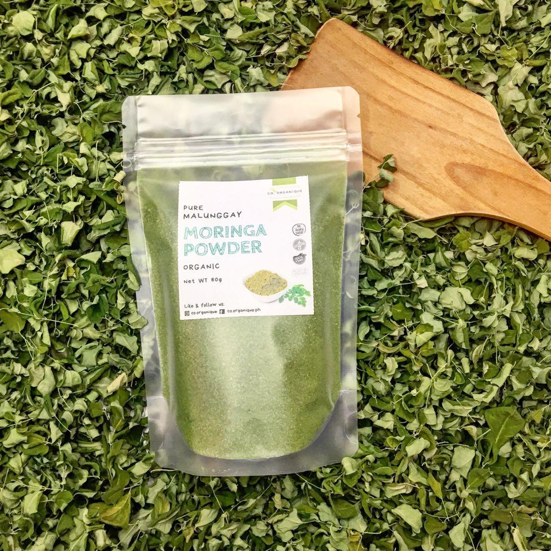 Moringa/Malunggay Powder (PURE) (Category: Health Food, Drinks & Tonics) located in Santa Rosa. Submitted by co.lovesorganique (Listing ID 1034152232, Image 1). Description: Available in Shopee and Lazada (CO. ORGANIQUE) ON SALE 50g (P45) 80g (P60) We also have other moringa infused products: Coffee Moringa Infused in Teabags 10’s & 20’s Moringa Ginger Tea witth Lemongrass 7’s & 15’s Moringa Citrus Tea 10’s & 20’s Like & follow us on IG & FB @co.
