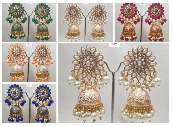 NCK19 142 Big Pearl Jhumkas Women s Fashion Jewelry Organisers Earrings on Carousell