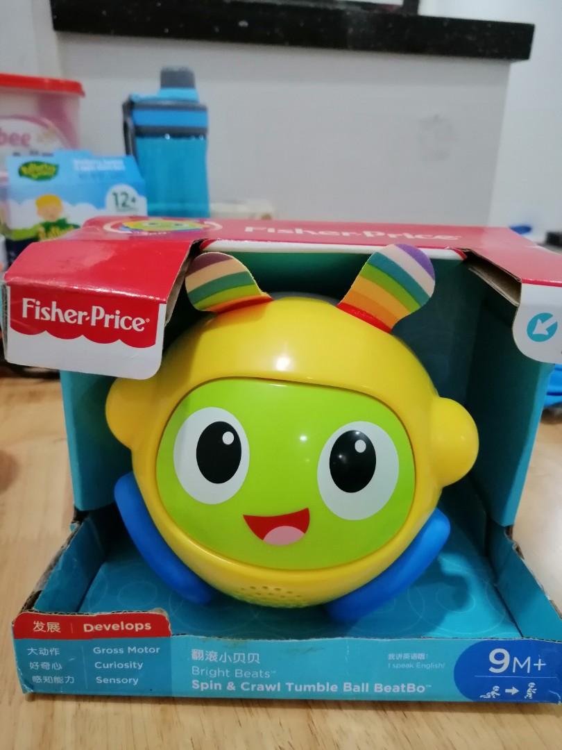 Fisher price bright beats spin and crawl tumble ball best sale