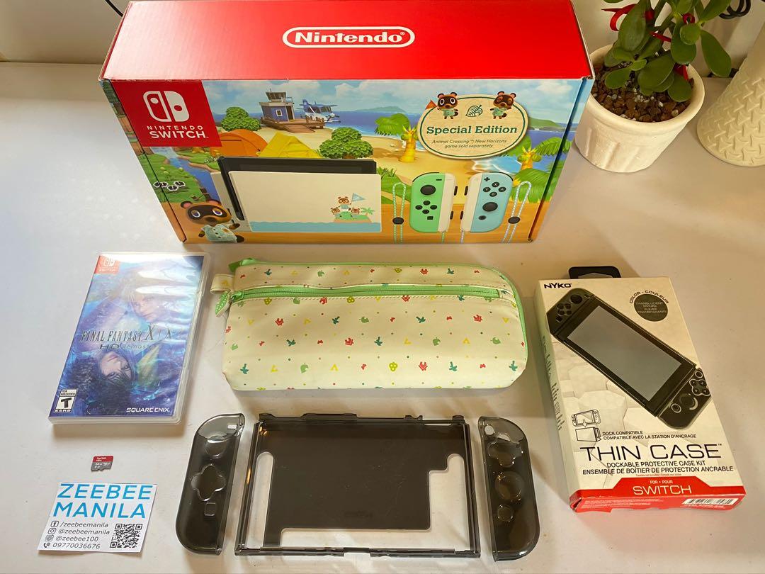 Nintendo Switch V2 Animal Crossing Edition Acnh Video Gaming Video Game Consoles Nintendo On Carousell