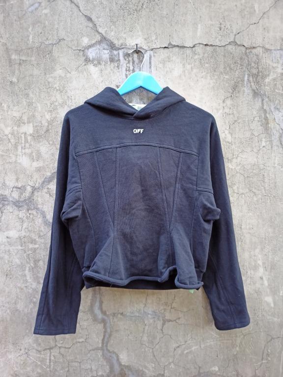 Off white deals flared jersey hoodie