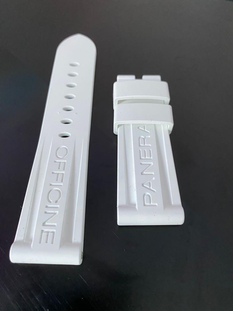 Panerai white deals rubber strap
