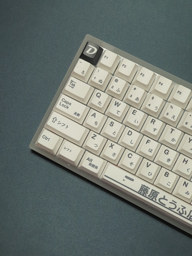 [INSTOCK/CLEARANCE] PBT White Japanese Keycaps [AE86 Theme