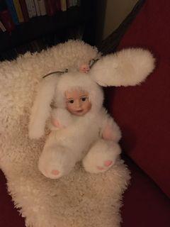 Porcelain bunny doll