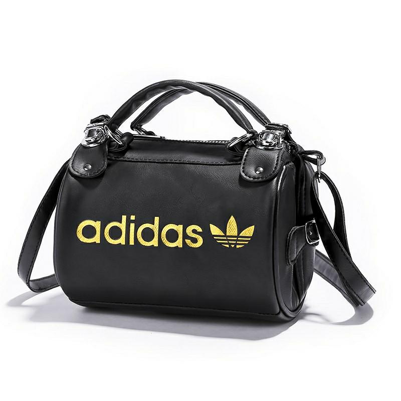 Leather top adidas bag