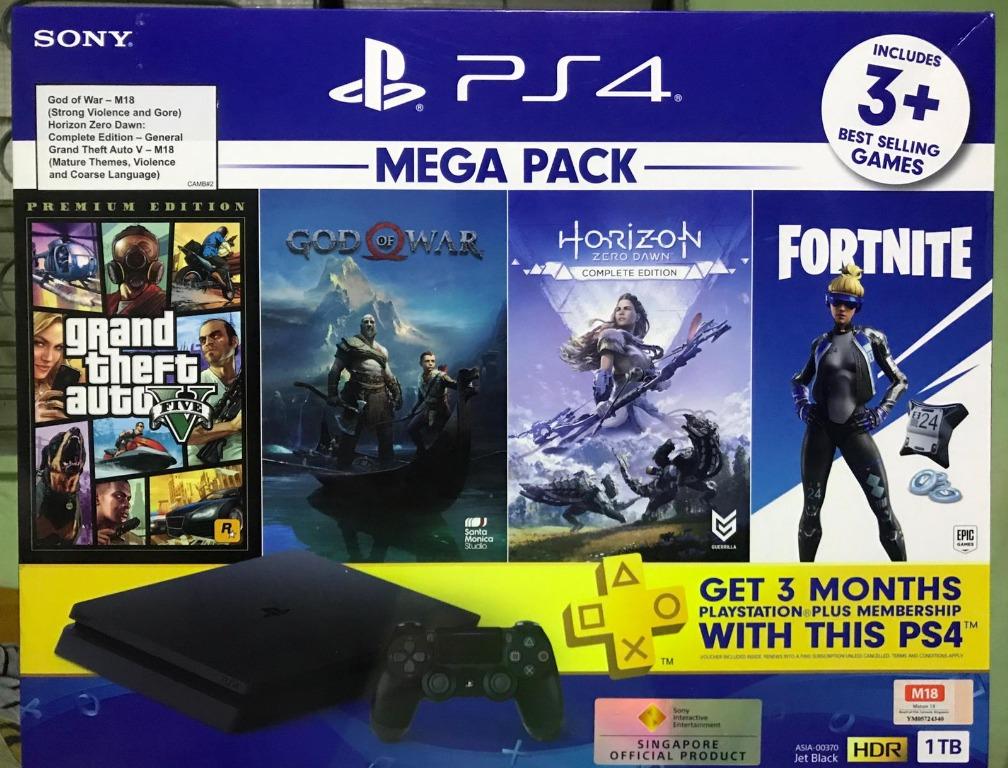 Ps4 1tb hot sale mega pack bundle