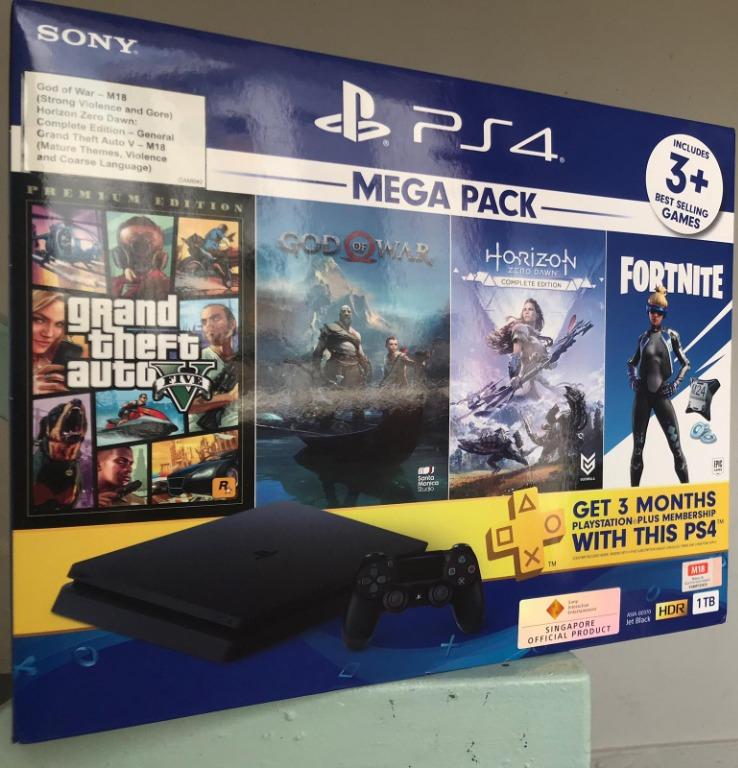 PS4 slim 1TB MEGA PACK 2 bundle with games option OFFER BNIB