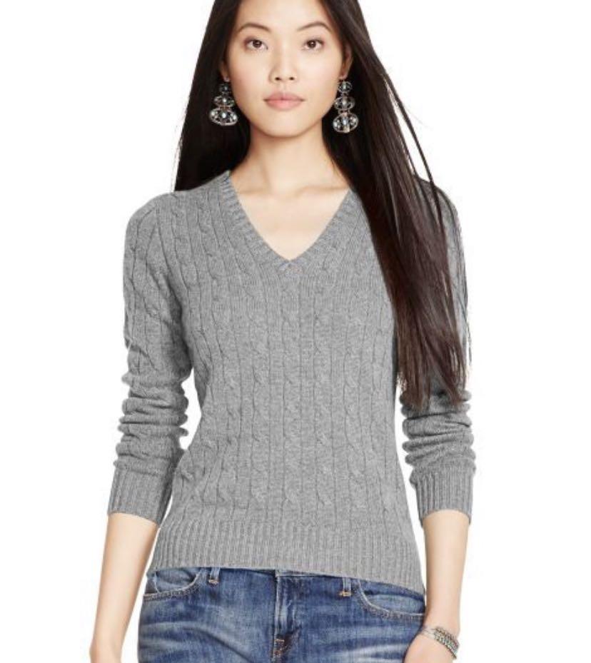 Ralph lauren v neck jumper womens top