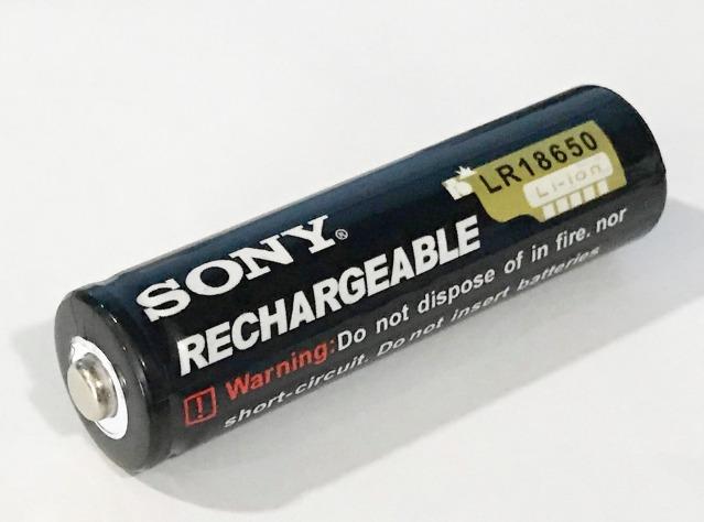 SONY 18650 rechargeable battery 3.7V PER PC (Category: Security Systems & CCTV Cameras) located in Manila. Submitted by sdfsolutions (Listing ID 1034146867, Image 1). Description: SONY 18650 rechargeable battery 3.7V SOLD PER PC 1 PC PER ORDER NOT CARD OR PACK.