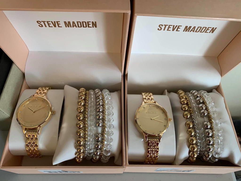 Steve madden watch best sale set