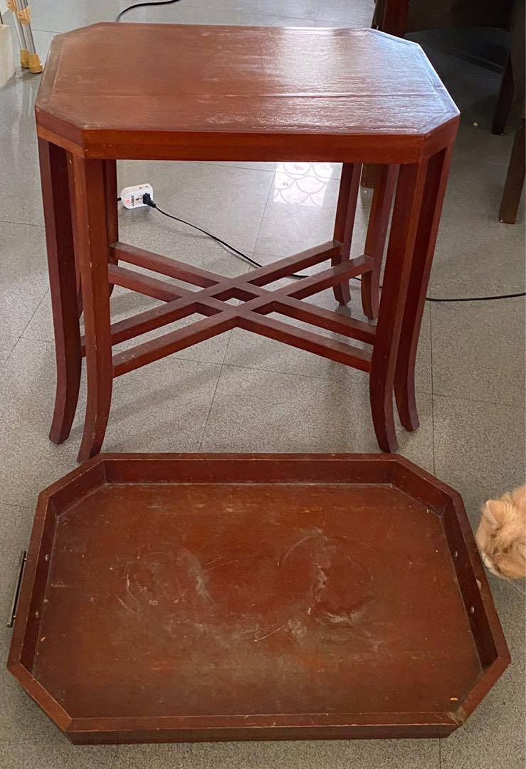 Table (Category: Tables & Sets) located in Cebu City. Submitted by nancygrivera (Listing ID 1034076747, Image 2). Description: Table with removable tray Call or text 09175083412 Pick up only in Guadalupe area.