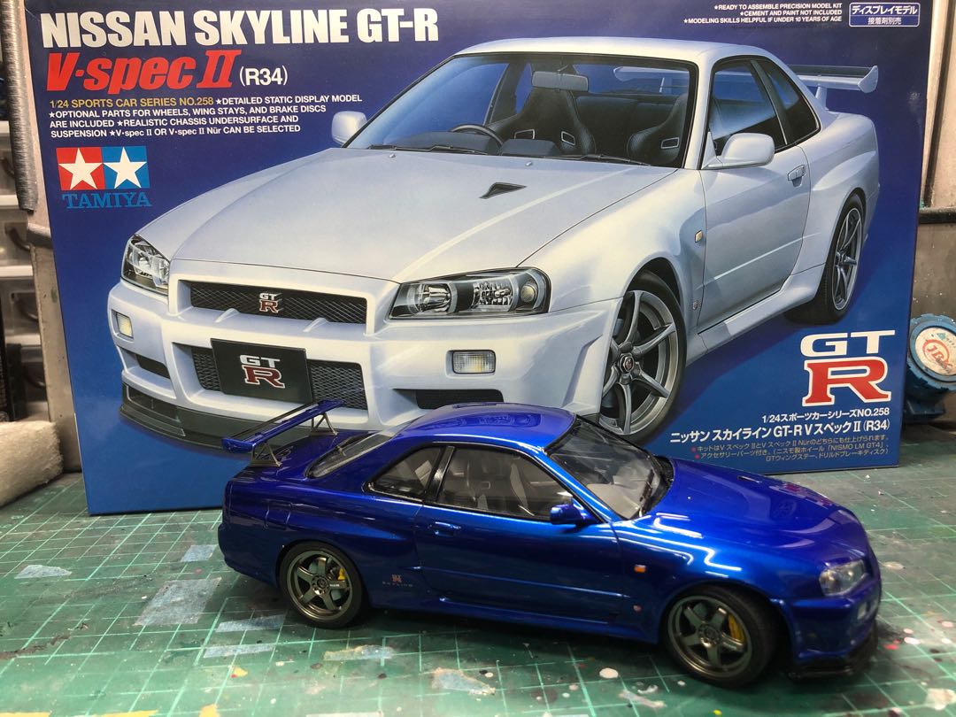 Tamiya 1 24 Gtr R34 玩具 遊戲類 玩具 Carousell