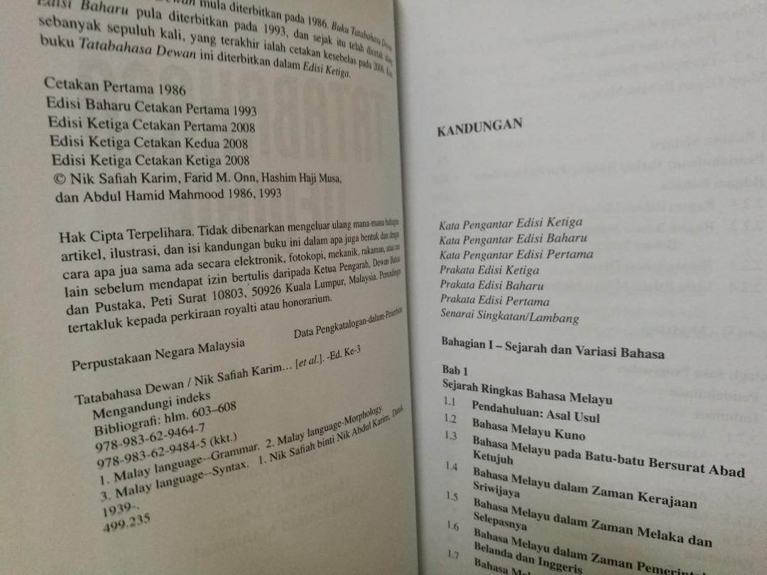 Tatabahasa Dewan Edisi Ketiga Books Stationery Books On Carousell