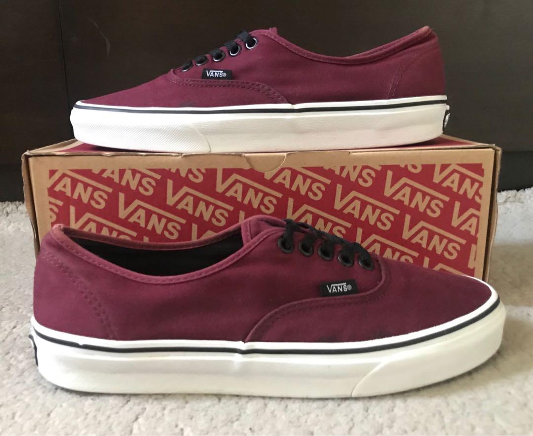 vans authentic maroon original