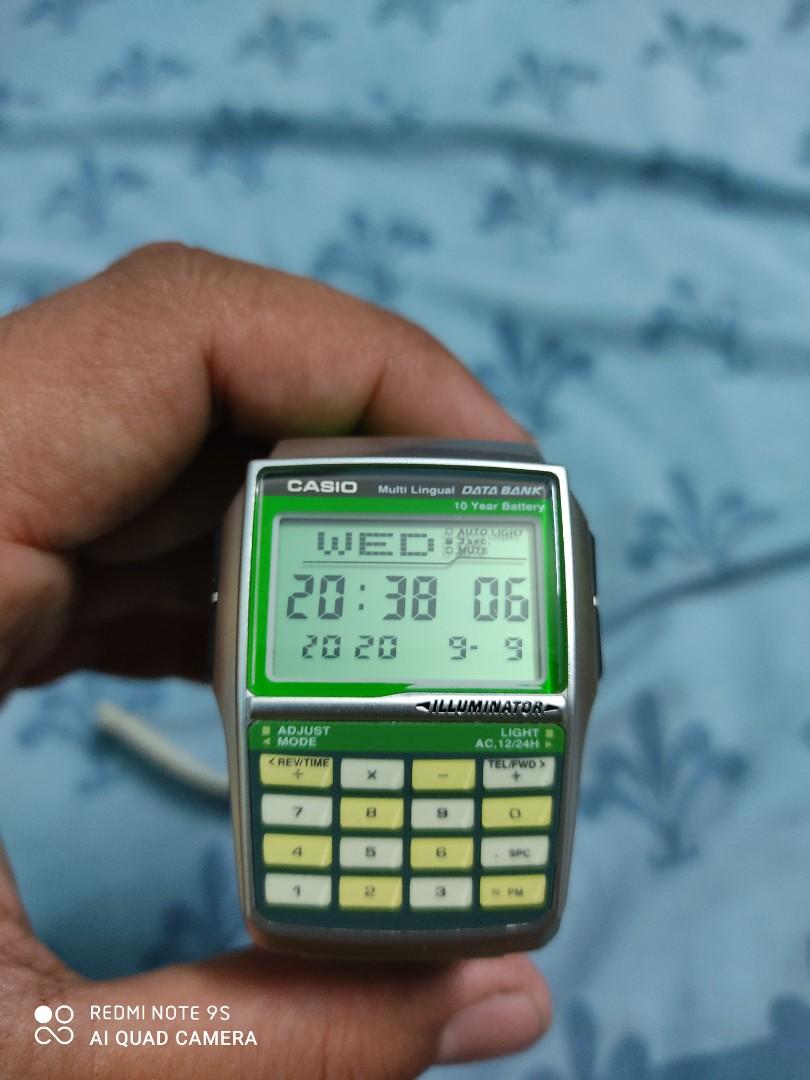 Casio databank green sales