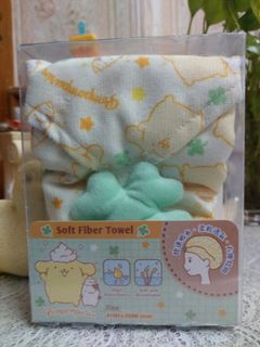 💛7-Eleven聯剩SANRIO Pompompurin布甸狗頭髮快乾毛巾64243553753347110