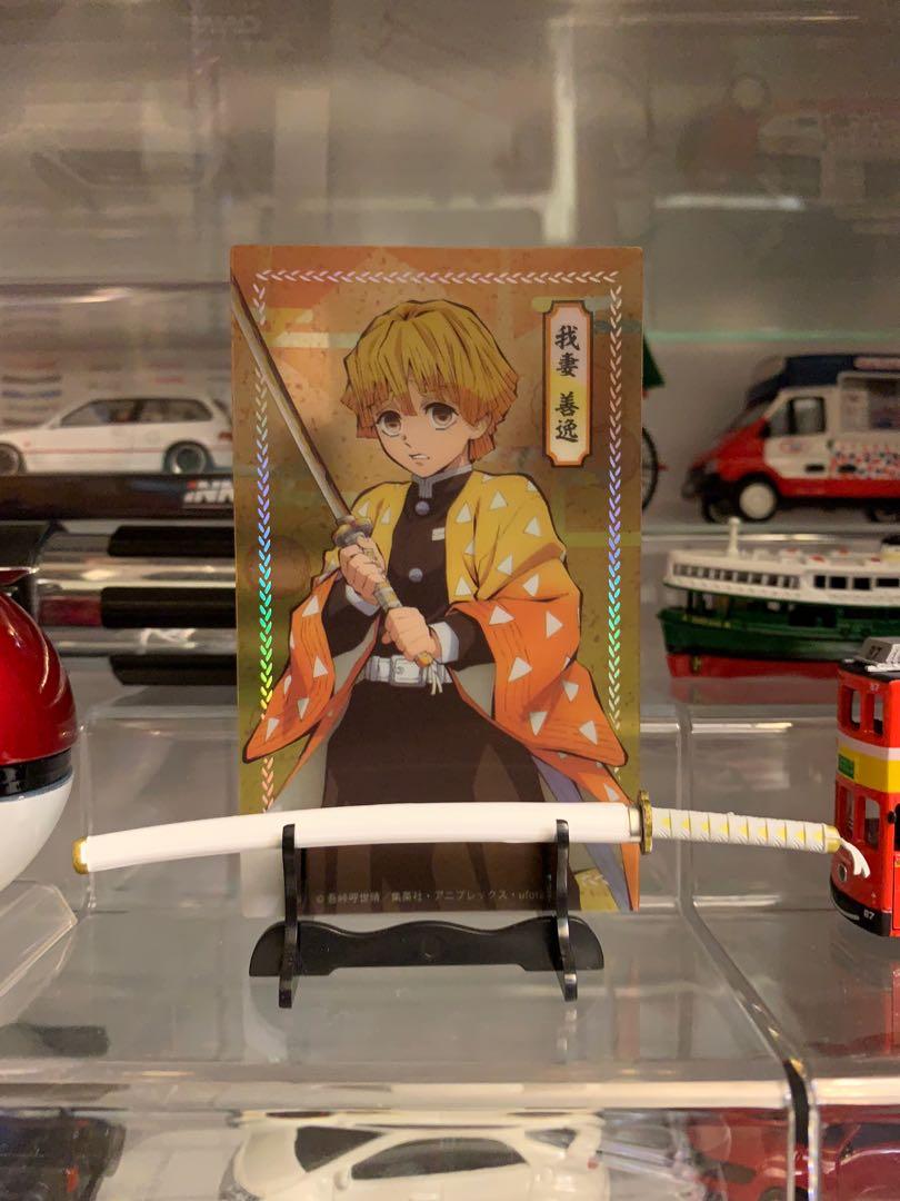 中古bandai 鬼滅之刃我妻善逸刀架食玩 玩具 遊戲類 玩具 Carousell