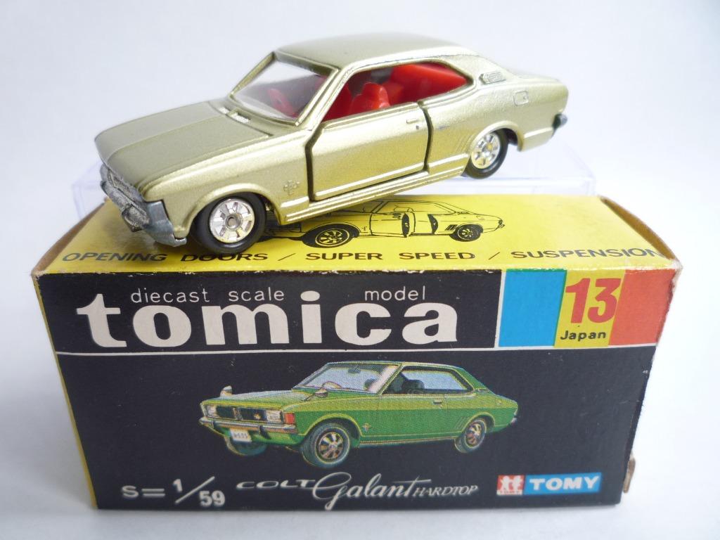トミカ No.13 三菱 COLT GALANT HARDTOP GS 1/59 Amazon | トミカ 黒箱 13 コルト ギャラン ハードトップ 1/59