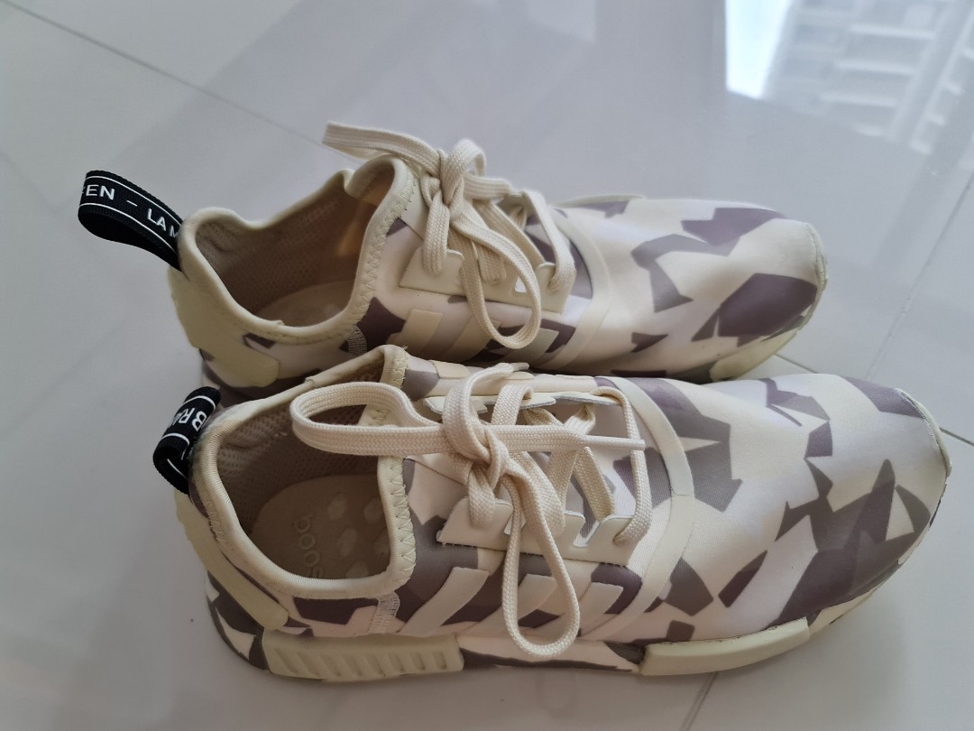 Adidas NMD R1 Sand Camo Women s Fashion Footwear Sneakers on