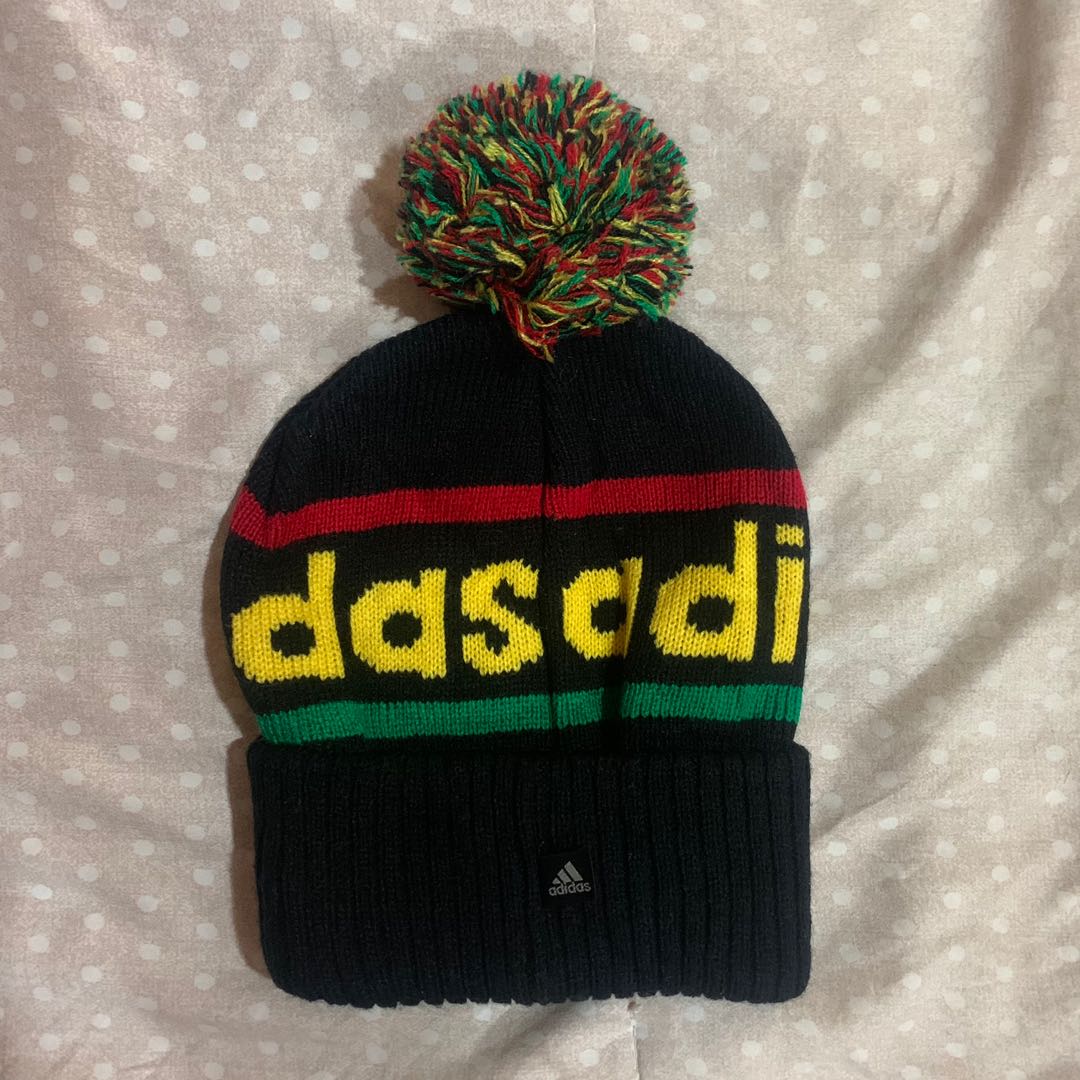 Adidas Rasta Beanie, Men's Fashion 