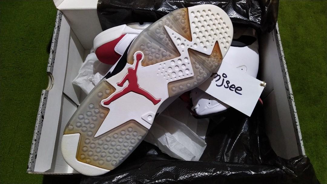 Air Jordan 6 Retro Carmine Authentic (Category: Sneakers) located in Quezon City. Submitted by mjsee21 (Listing ID 247328079, Image 3). Description: Air Jordan 6 Retro Carmine Size 11 US Authentic BNIB.
