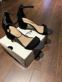 ALDO low suede heeled sandals