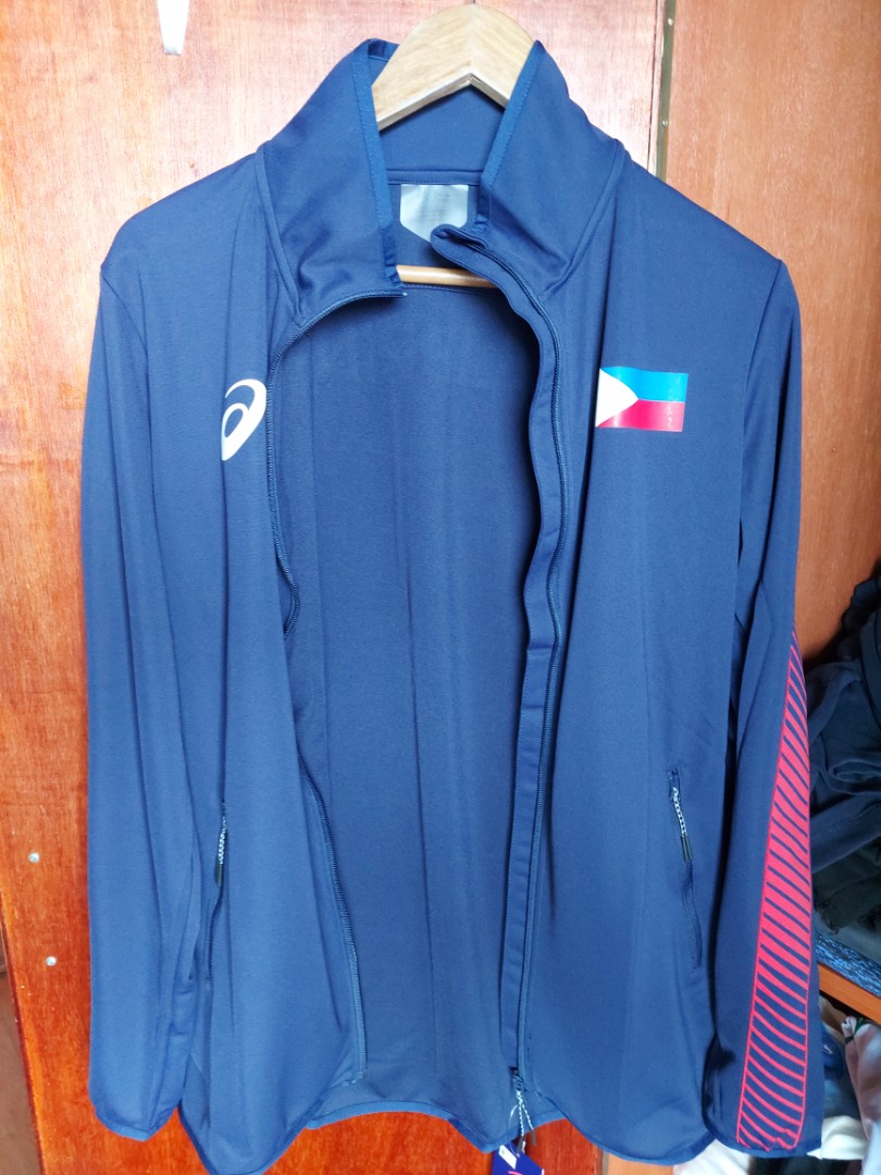 Asics Track Jacket Team Philippines Large, Men's Fashion, Coats ...