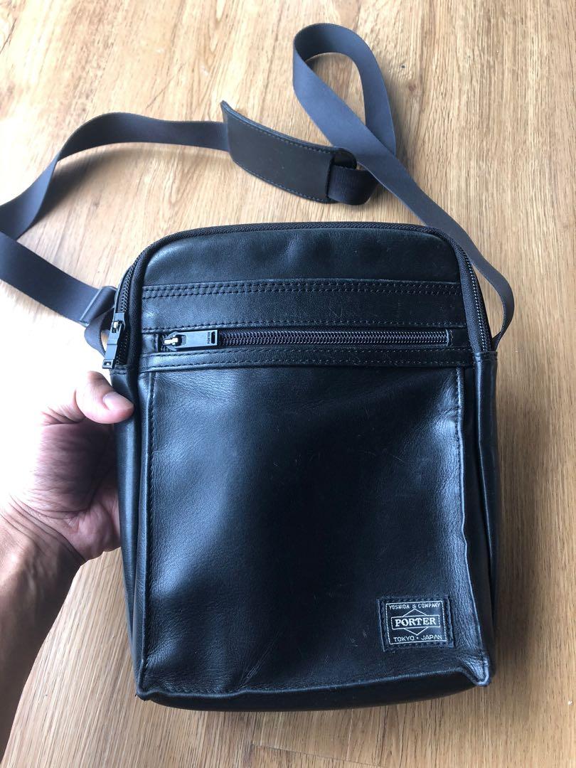 Porter leather shop sling bag