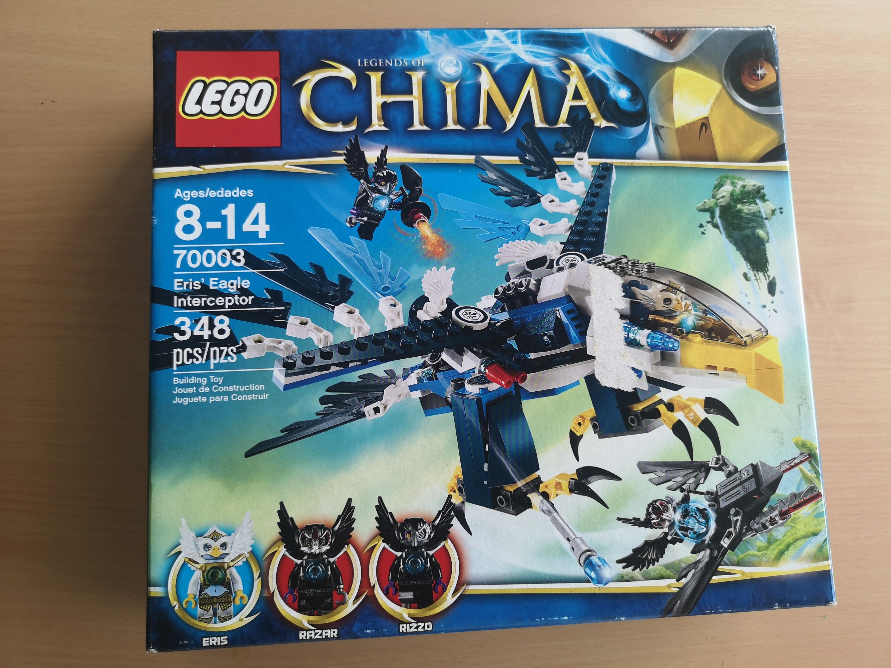 LEGO 70003 Legends of Chima Eris' Eagle Interceptor Rizzo Minifigure with Weapon 