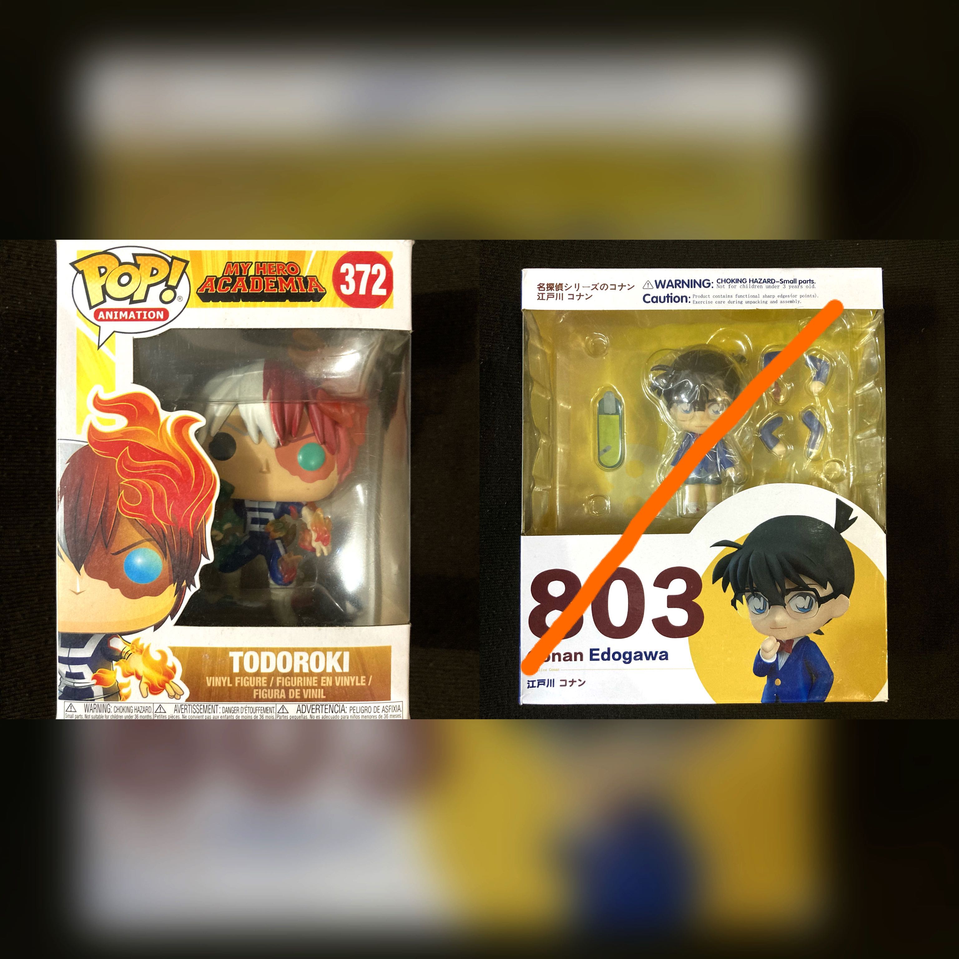 Bootleg Funko Nendoroid Todoroki and Detective Conan Hobbies