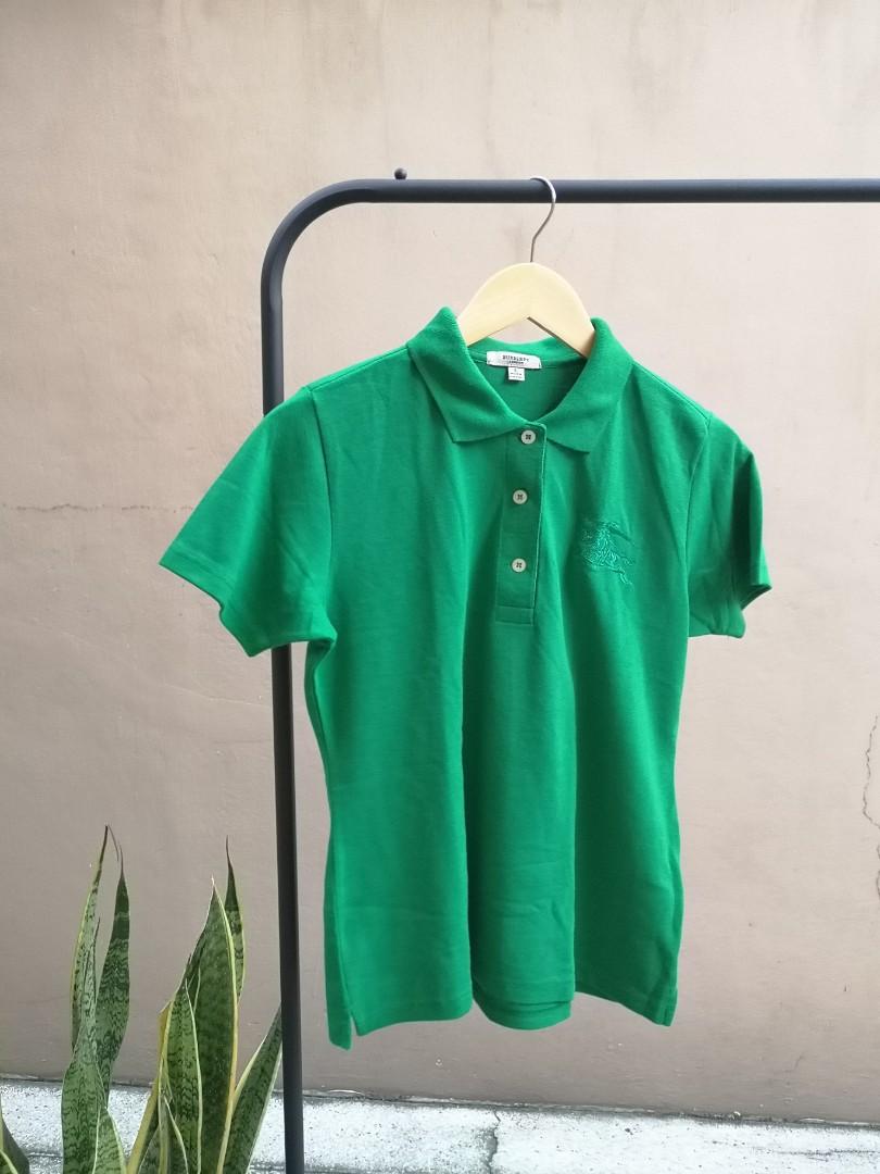 Burberry polo shirt cheap womens green