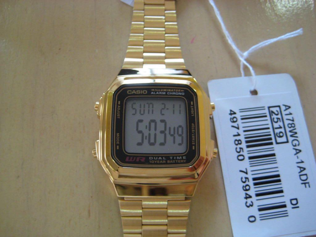 Casio a178 store gold