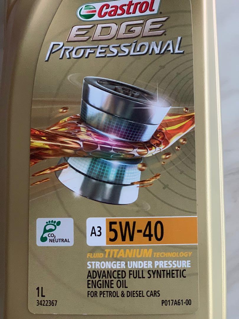 Castrol Edge Professional 5W-40 A3, advanced full synthetic engine oil ...