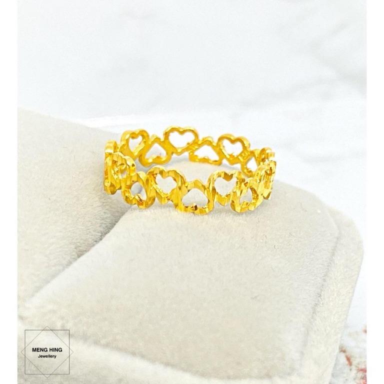 Cincin Full Love Emas 916 Women S Fashion Jewellery On Carousell