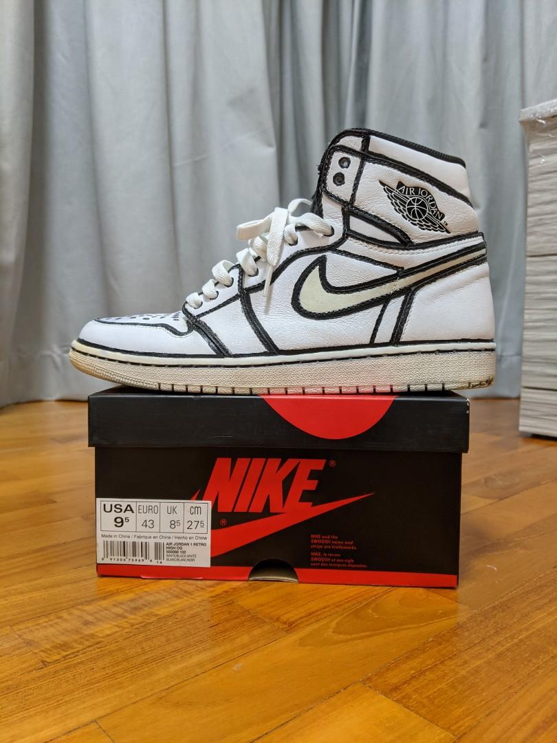 Jordan 1 yin yang custom discount