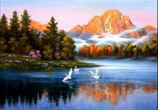 Diy Paint Number In Frame Stationery Craft Carousell Singapore