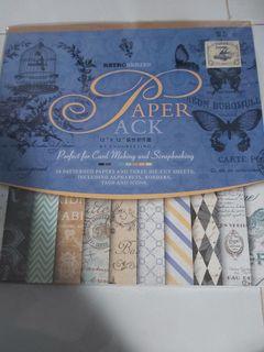 Enogreeting scrapbook paper 12 inch Retro Series Blue