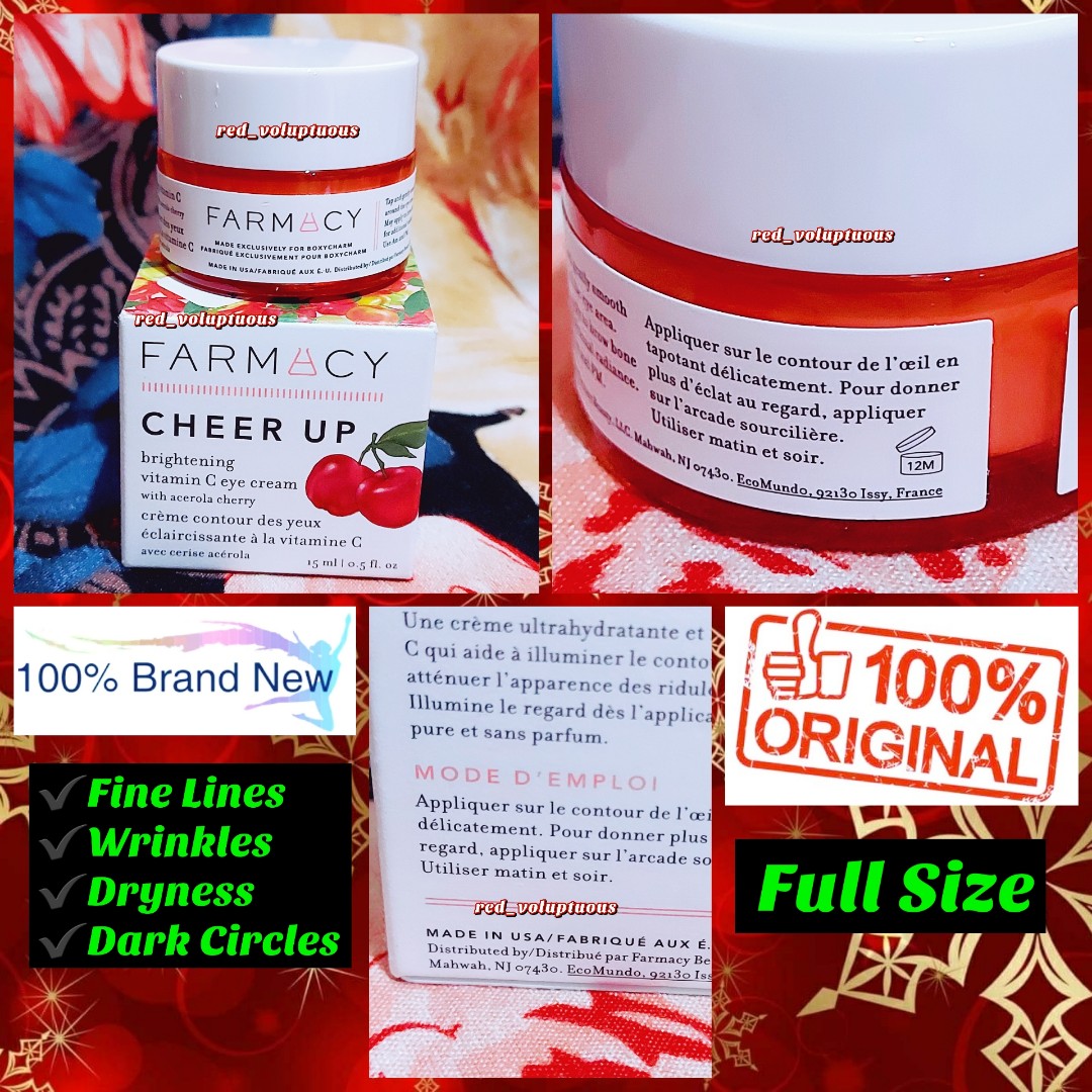 farmacy cheer up brightening vitamin c eye cream 15ml