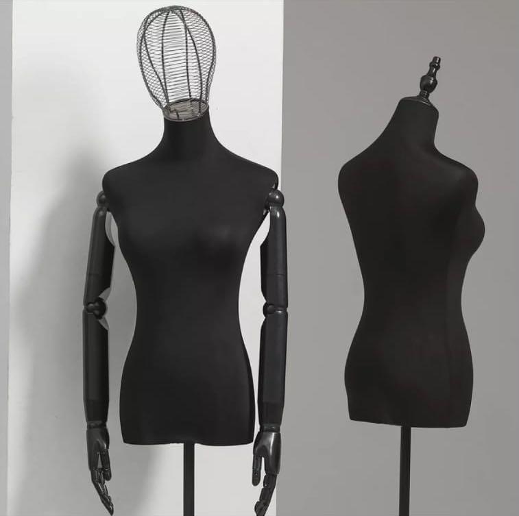 (INSTOCK) Female black mannequin (tripod base) No arms, Everything Else on Carousell