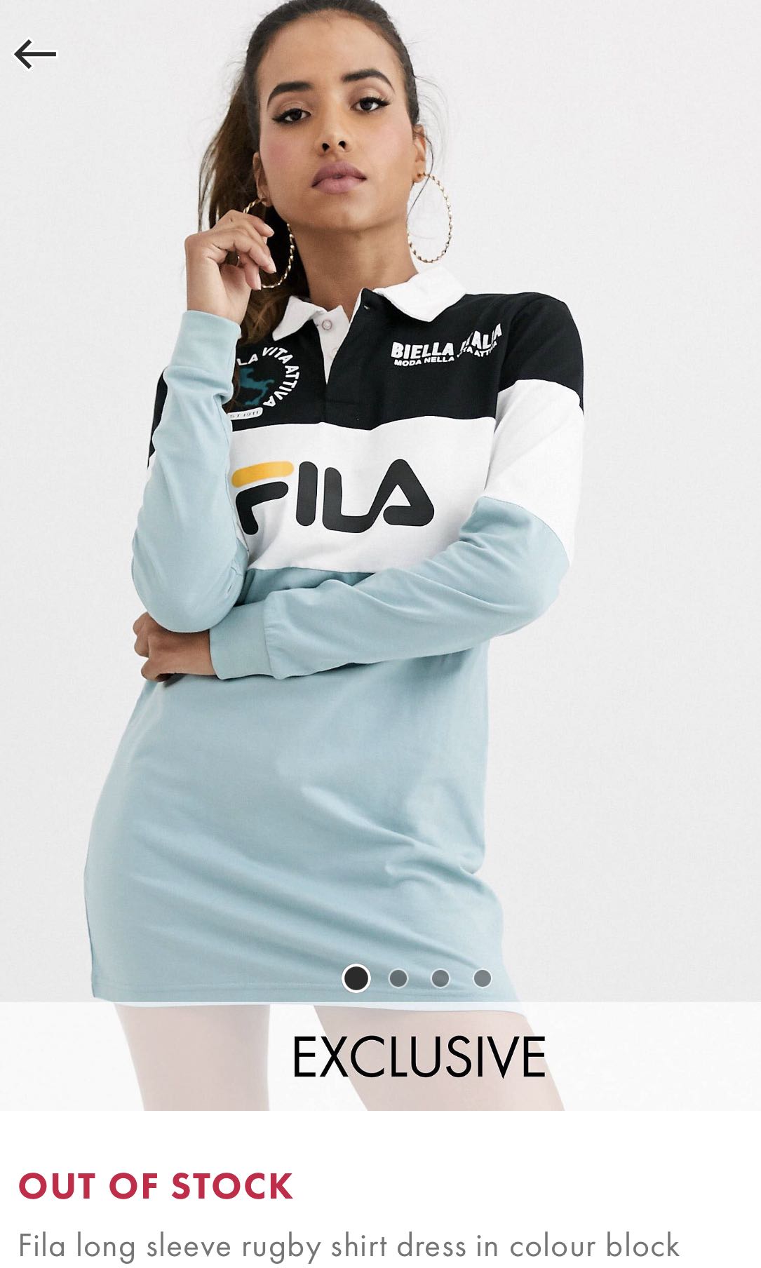 Fila long sleeve best sale dress